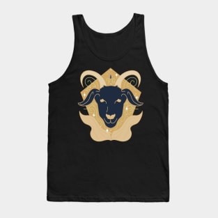 Capricorn Sea Goat (Gold) Tank Top